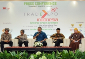 Konferensi Pers Trade Expo Indonesia 2014