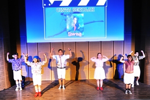 Pementasan Cerita Cinta Dance Sinema di Galeri Indonesia Kaya, Jakarta.