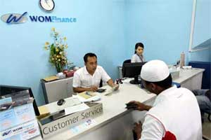 aktivitas di kantor wom finance