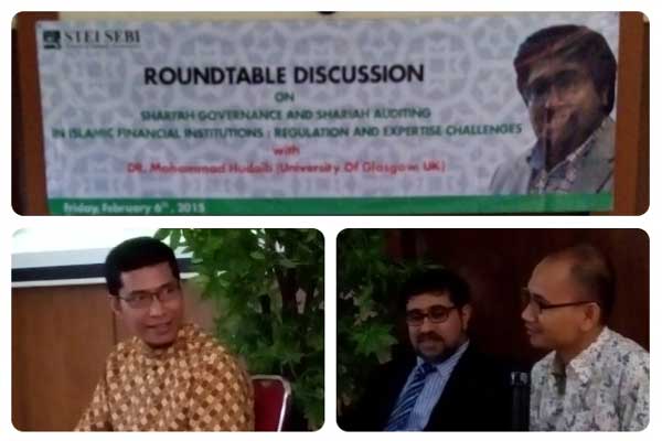 diskusi audit syariah bersama Dr. M. Hudaib di STEI SEBI