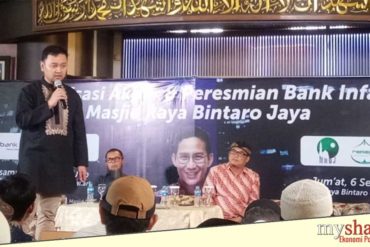 Tim Bank Infaq sedang sosialisasi Bank Infaq di Masjid Raya Bintaro Jaya, Jumat (6/9). Foto: FB Bank Infaq