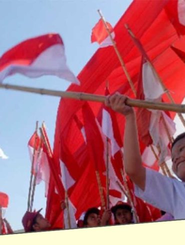ilustrasi bendera Indonesia