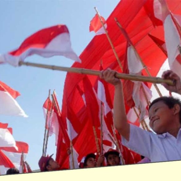 ilustrasi bendera Indonesia